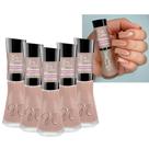 Kit 5 Esmaltes Coleção Manicures que Brilham Cor Nude é o que importa Nati