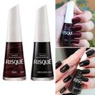 Kit 5 Esmaltes Escuros Risque Vermelho Preto Marrom Rosa Kit 5 Esmaltes Escuros Risque Vermelho Preto Marrom Rosa