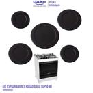 Kit 5 Espalhadores Fogão Dako Supreme 5 Bocas - 2pq / 2gr / 1 gig Kit 5 Espalhadores Fogão Dako Supreme 5 Bocas - 2pq / 2gr / 1 gig