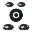 Kit 5 Espalhadores Tampinhas Fogão Atlas Agile Glass 5 Bocas