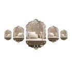 Kit 5 Espelhos Decorativos Venezianos Sala Quarto 3883 Kit 5 Espelhos Decorativos Venezianos Sala Quarto 3883