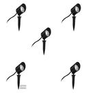 Kit 5 Espeto de jardin LED 6W, 3000K, preto modelo GARDEN