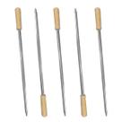 Kit 5 Espetos Simples Inox c/ Cabo churrasco churrasqueira