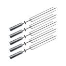 Kit 5 Espetos Tridente Inox