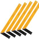 Kit 5 Esquadro Metálico 50cm 20pol Para Marcenaria E Serralheria 90 Uso Profissional