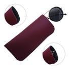 Kit 5 Estojo Porta Óculos de Sol e Grau Case Marsala vinho Capinha Portatil Fino