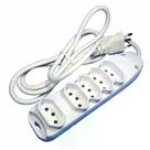 Kit 5 Extensões Elétrica De 1,5m Com 5 Tomadas - Dni 7215 Kit 5 Extensões Elétrica De 1,5m Com 5 Tomadas - Dni 7215
