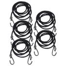 Kit 5 Extensor Corda Elástico 1,5M Gancho de Ferro Amarrar Carga Bagageiro Moto Lona Camping Kit 5 Extensor Corda Elástico 1,5M Gancho de Ferro Amarrar Carga Bagageiro Moto Lona Camping