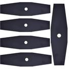 Kit 5 Facas Lâminas de Roçadeira 2 Pontas 300mm Furo 1 Polegada 1,7mm Incolma