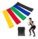 Kit 5 Faixas Elásticas Extensor Mini Band 5 Intensidades