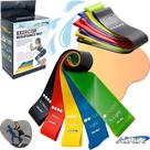 Kit 5 Faixas Elásticas Mini Band Resistência Variada para Yoga, Fisioterapia, Treino Funcional