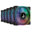 Kit 5 Fans Rise Mode Aura Pro ARGB 120mm C/ Controladora - RM-AUB-02-ARGB Kit 5 Fans Rise Mode Aura Pro ARGB 120mm C/ Controladora - RM-AUB-02-ARGB