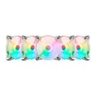 Kit 5 Fans TGT Humber ARGB Com Controladora 120mm Branco - TGT-HR5-WH01 Kit 5 Fans TGT Humber ARGB Com Controladora 120mm Branco - TGT-HR5-WH01