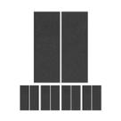 Kit 5 Feltro Adesivo Retangular 127x51mm Preto Com 2 Unid Kit 5 Feltro Adesivo Retangular 127x51mm Preto Com 2 Unid