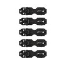 Kit 5 Ferrolho C/ Porta Cadeado Trinco Preto 6,5x2,5cm Rocha