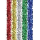 Kit 5 Festão Natal Metalizado Colorido Enfeite Natalino Decoração 2m X 3cm 1 Fita