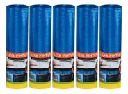 Kit 5 Filme Eletrostatico Para Mascaramento Com Fita 140cm X 20m