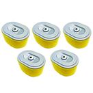 Kit 5 Filtro Ar Motor Gasolina 5.5 6.5 7 hp Branco Buffalo