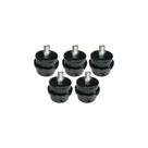 Kit 5 filtro em aço 1/2" bsp com elemento filtrante para compressor de ar
