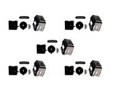 Kit 5 Filtros Ar Completo Roçadeira Importada 33cc 52cc