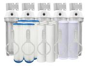 Kit 5 Filtros Carvão Ativado Plissado Lavável Polipropileno Transparente Nd Kit 5 Filtros Carvão Ativado Plissado Lavável Polipropileno Transparente Nd