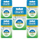 Kit 5 Fio Dental Oral-b Essential Floss Encerado Menta 50m Kit 5 Fio Dental Oral-b Essential Floss Encerado Menta 50m