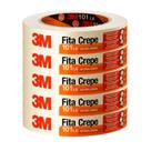 Kit 5 fita crepe 18mm x 50 metros 3m 101la pintura marcação reforma arte HB004415608 Kit 5 fita crepe 18mm x 50 metros 3m 101la pintura marcação reforma arte HB004415608