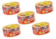 KIT 5 FITA CREPE ADESIVA MASK MASCARAMENTO 710 48mm X 50 m ADELBRAS KIT 5 FITA CREPE ADESIVA MASK MASCARAMENTO 710 48mm X 50 m ADELBRAS
