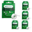 Kit 5 Fita Veda Rosca 18mm X Rolo c/ 10metros Prática, Durável e Ideal para Conexões