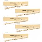 Kit 5 Flautas Doce Yamaha YRS23G Germânica