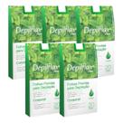 Kit 5 Folhas Prontas Corporais Depilação Cera Depilflax Hortelã 100 Unid.