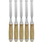 Kit 5 Formão Madeira Corte Entalhe 5/8 Pol 16MM Tradestar