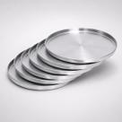 Kit 5 Formas Assadeiras Redondas de Alumínio 32cm com Borda para Pizza Tela Ideal para Forno Elétrico, Forno a Lenha e Fogão a Lenha