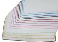 Kit 5 Fralda De Ombro Quadriculada 33x68 Com Picueta