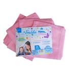 Kit 5 Fralda de Pano Pinte E Borde Luxo com Tecido Duplo com Barra para Pintar 100% Algodão 70x70cm