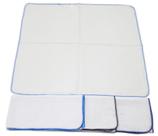 Kit 5 Fralda Quadriculada Lisa 68 Cm X 68 Cm Com Crochê