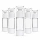 Kit 5 Frasco Airless Pump Válvula Vácuo Para Creme, Séruns 30ml