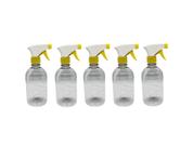 Kit 5 Frasco Pulverizador / Borrifador 500ml - AMARELO E BRANCO