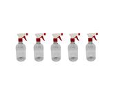 Kit 5 Frasco Pulverizador / Borrifador 500ml - VERMELHO E BRANCO