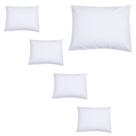 Kit 5 Fronha Protetora Impermeável de Travesseiro Nura 70x50cm Zíper Não Molha
