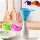 Kit 5 Funil De Silicone Retrátil Flexível Portátil Dobrável