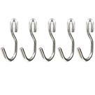 Kit 5 Ganchos Para Utensílios De Cozinha Cromado Modelo S FS