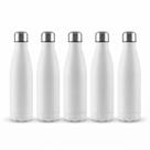 kit 5 Garrafa Squeeze Térmica 500Ml Abertura Larga Vedação Hermética Preto Branco Trabalho Academia kit 5 Garrafa Squeeze Térmica 500Ml Abertura Larga Vedação Hermética Preto Branco Trabalho Academia
