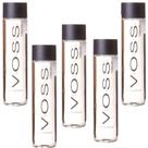 Kit 5 Garrafas Voss Água com Gás 375ml Original Garrafa de Vidro Premium Estilo Sofisticado