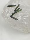 Kit 5 Gemas Naturais Turmalina Verde Bastão Aprox 20mm 2.3ct