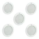 Kit 5 Grades De Ventilação Plástica 200mm Para Exaustor Kit 5 Grades De Ventilação Plástica 200mm Para Exaustor