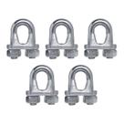Kit 5 Grampos Clips 1/8 - Reforçado Aço Galvanizado