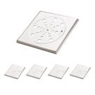 Kit 5 Grelha Quadrada 150mm Fecho C Moldura Jackwal