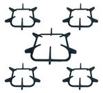 Kit 5 Grelhas Trempe Grade Ferro Fundido Cooktop Fogão Decorato/Piacere/Vetro - Mueller Kit 5 Grelhas Trempe Grade Ferro Fundido Cooktop Fogão Decorato/Piacere/Vetro - Mueller