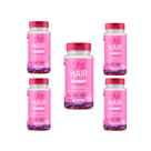 Kit 5 Gummy Hair Still Morango 5x30 Gomas Unilife Morango